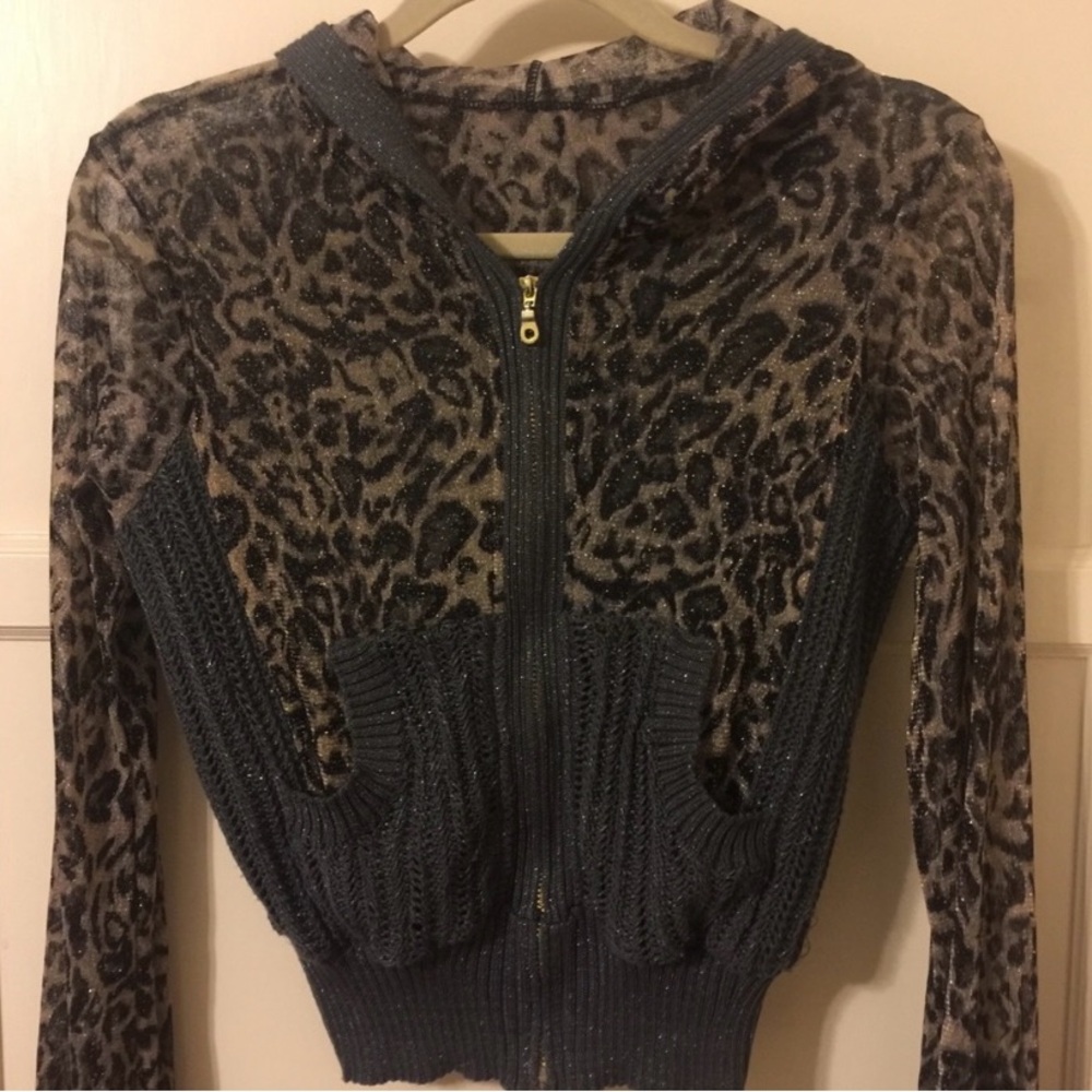 Leopard Print Hooded Jacket